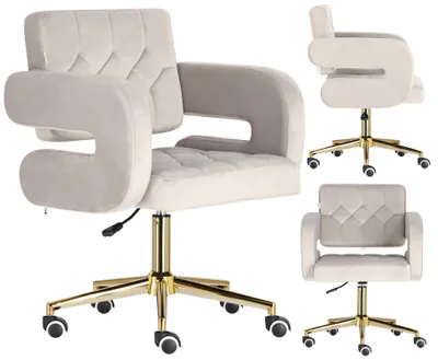 Image de Tabouret de beauté coiffeur avec dossier fauteuil SPA mobile Amalfi XL