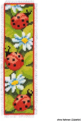 Immagine prodotto di Segnalibro Vervaco "Coccinella", schema di conteggio