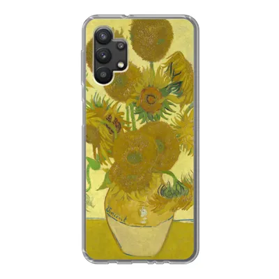 Produktbild von MuchoWow® Handyhülle Schutzhülle Hülle für Samsung Galaxy A32 5G Sonnenblumen - Vincent van Gogh Silikon Softcase Handy Hülle - Softcase