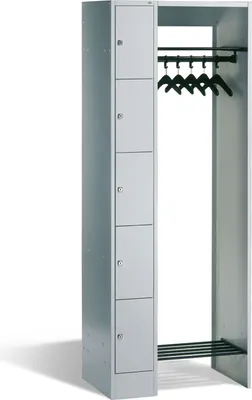 Produktbild von C+P Garderobe 8070000S10000 1950x740x480mm f.5 Person. lgr/lgr
