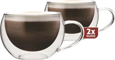 Produktbild von Maxxo Maxxo Capuccino Gläser - Doppelwandig - 2 Stück