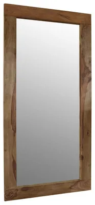 Immagine prodotto di MASSIVMOEBEL24 | specchio in legno di Sheesham / palissandro 145x3x70 grigio scuro oliato NATURE GREY #706