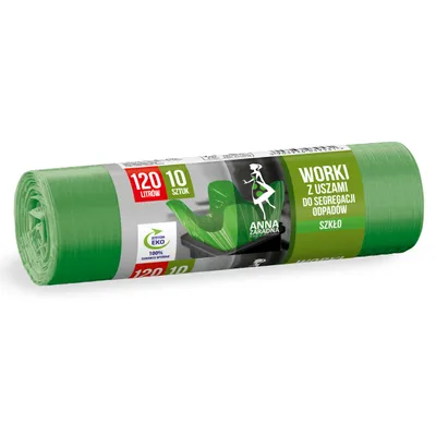 Obrázek produktu pro PYTLE NA ODPAD 120 L pytle na odpadky pytle na odpadky zelené 10 kusů