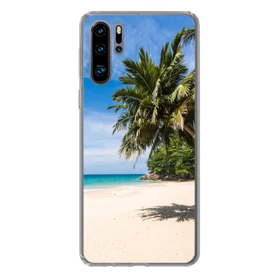 Produktbild von MuchoWow® Handyhülle Schutzhülle Hülle für Huawei P30 Pro Strand - Tropen - Meer Silikon Softcase Handy Hülle - Schutzdeckel