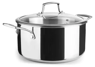 Obrázok produktu pre Nerezový hrniec 20 cm + sklenený pokrievka – Lacor – 60870 – trichef