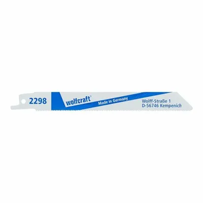 Obrázek produktu pro wolfcraft GmbH 2298000, Nůž pro ocasovou pilu, Ocel, Bimetalový, 1,4 mm, 15 cm, 2 kusů