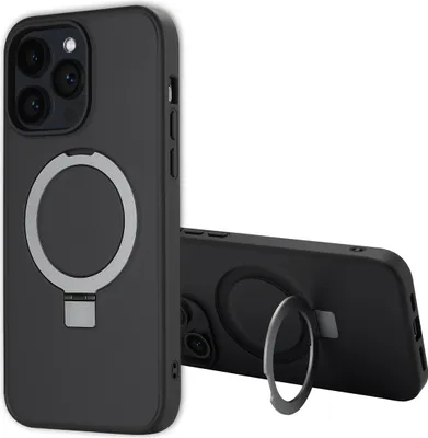 Produktbild von Accezz Ring Stand Backcover mit MagSafe iPhone 14 Pro Max - Schwarz