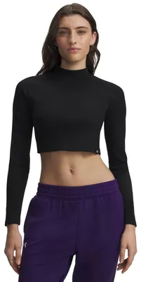 Produktbild von Under Armour Ua Riv Rib Mock Ls - ultimate black, Größe:L