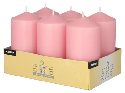 Produktbild von Papstar 17992, Rund, Pink, 24 h, 6 Stück(e)