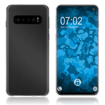 Produktbild von PhoneNatic Case kompatibel mit Samsung Galaxy S10 - Crystal Clear Silikon Hülle transparent Cover
