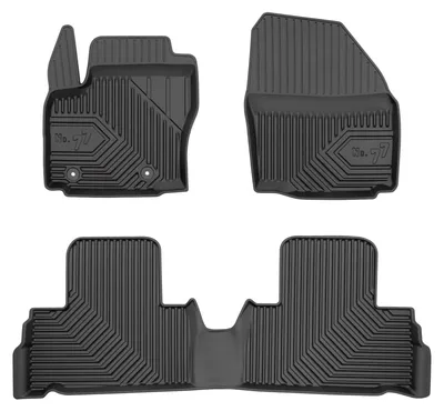 Productafbeelding van Rubberen automatten voor Ford S-Max I 2006-2014 (MPV) – 3-delig, zwart, op maat