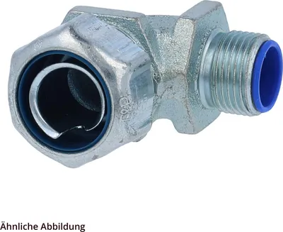 Immagine prodotto di FLEXA FMVW90 Raccordo metallico a 90 gradi Filettatura M25x1,5 per tubo con diametro esterno 26,5 mm - 3/4 di pollice per