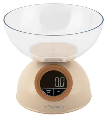 Immagine prodotto di Tognana Porcellane D2DBL51IRCH bilancia da cucina Beige Superficie piana Rotondo Bilancia da cucina elettronica