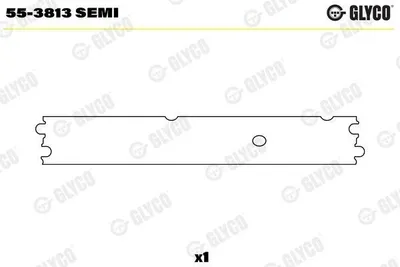 Produktbild von GLYCO Pleuelbuchse 55-3813 SEMI für MAZ-MAN F 2000 38,7mm