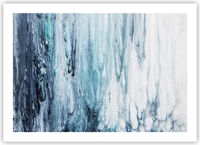 Produktbild von Poster - Poster ohne Rahmen - Abstraktion Prellung Blau - 70x50 cm - Wand Bild - Wanddeko - Wandbilder - Kunstposter - Wandposter - Bilder - Kunstdruck - Wanddekoration - Wandbild - P2XAA70x50-4380