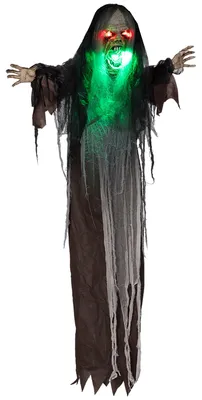 Produktbild von HOMCOM 183cm Halloween Dekoration Hängend Monster mit LED-Lichter Soundfunktion