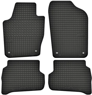 Produktbild von Gummimatten passend für  Seat Ibiza IV (2008-2017) Gummi Fußmatten Satz Schwarz + Stopper