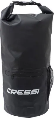 Produktbild von Cressi Dry Zip Wasserdichter Rucksack 10L Schwarz mit spritzwassergeschützter Tasche