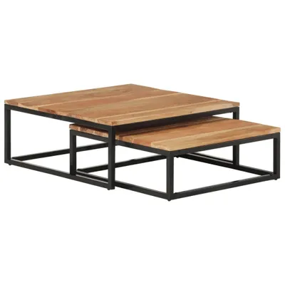 Produktbild von Maison Exclusive - Satztische 2 Stk. Massivholz Akazie