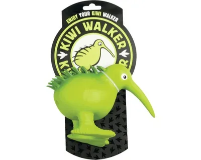 Obrázek produktu pro Hračka pro psy Kiwi Walker pískací Kiwi vel. L 13,5 cm zelená