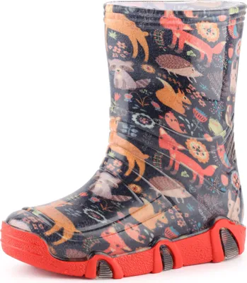 Produktbild von Ladeheid Kinder Mädchen Jungen Gummistiefel Gefüttert SwkBW (Marine Tiere, 25/26)