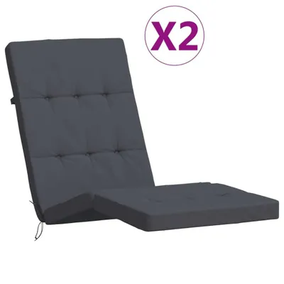 Obrázok produktu pre vidaXL Poťahy na ležadlá 2 ks. Antracitová tkanina Oxford