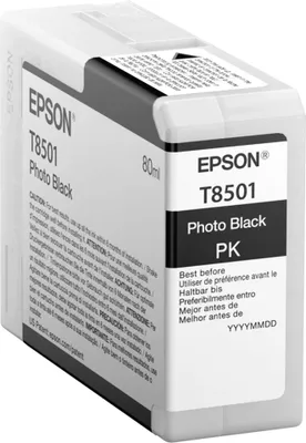 Immagine prodotto di Epson T8501 - 80 ml - Nero fotografico - Originale - Cartuccia d'inchiostro - per SureColor P800, P800 Designer Edition, SC-P800