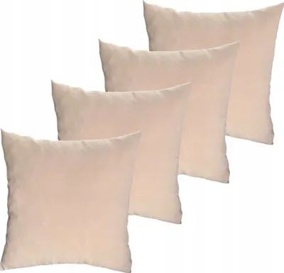 Produktbild von Dekokissen, Sofakissen, 50x50 cm, Beige, 4er Set Deko Sofakissen, Rückenkissen