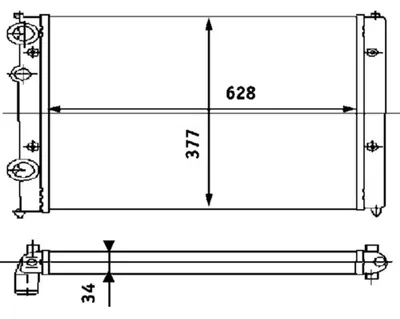 Zdjęcie produktu dla Chłodnica Vw Polo/Seat Ibiza 1,4-2,0/1,9Tdi 93-
