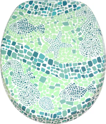 Obrázok produktu pre SANILO® WC sedátko s mäkkým zatváraním Mosaic World Green, WC poklop priamo od výrobcu, WC sedátko, WC sedátko, WC sedátko, WC sedátko