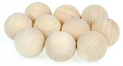 Produktbild von rKonik Holzkugeln roh ohne Loch 18mm 10 Stück