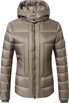 Image de Veste matelassée pour femmes Covalliero taupe H/W 24, taille:S