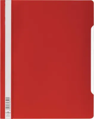 Zdjęcie produktu dla DURABLE Skoroszyt z przezroczyst? ok?adk? A4+, Czerwony, 257003, 50 szt.