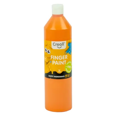 Produktbild von Creall Fingerfarbe ohne Konservierungsstoffe, Orange, 750 ml