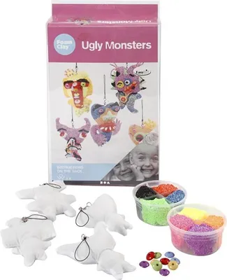 Produktbild von Foam Clay Bastelset Ugly Monsters - selbsthärtende Knete Kreativpaket