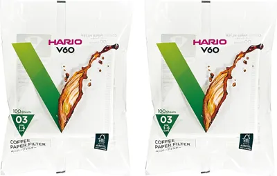 Produktbild von HARIO Papierkaffeefilter Gr.03 (200Stk.) VCF-03-100W