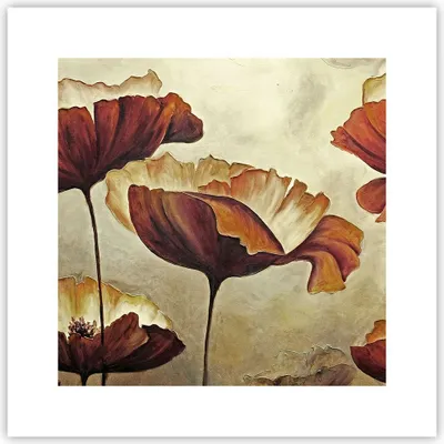 Produktbild von Poster - Poster ohne Rahmen - Mohn Blume Wiese - 30x30 cm - Wand Bild - Wanddeko - Wandbilder - Kunstposter - Wandposter - Bilder - Kunstdruck - Wanddekoration - Wandbild - P2XAC30x30-3760