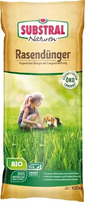Produktbild von Substral Naturen Rasendünger, organischer Volldünger, 3 Monate Langzeitwirkung, bis 250 m², 10 kg 8856