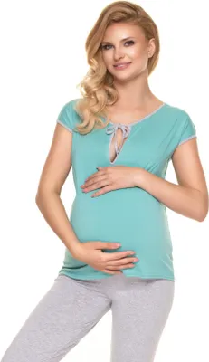 Produktbild von PeeKaBoo Umstandspyjama für Damen Yunu minze XXL