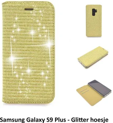Image de Coque de téléphone pour Galaxy S9 Plus, modèle Book Case, couleur or