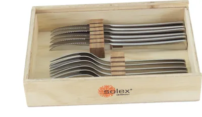 Produktbild von Solex Karina Besteckset Steakbesteck12 teilig  für 6 Personen in Steakhousebox