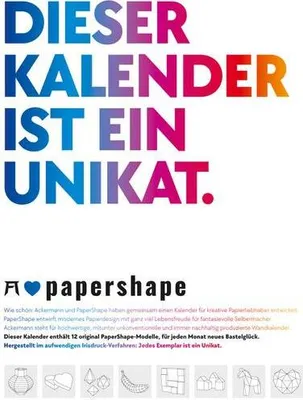 Obrázok produktu pre PaperShape - Tento kalendár je jedinečný - Večný kalendár