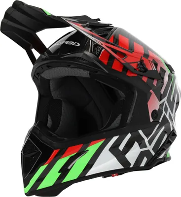 Immagine prodotto di Casco da motocross Acerbis Steel Carbon, nero/verde/rosso, S (55/56)