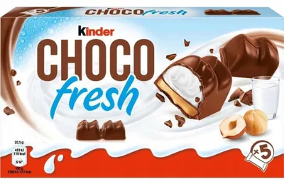 Produktbild von Choco fresh 5pc 102.5g Sandwiches - Kinder