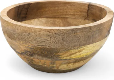 Image de 3.08 Bol rond décoratif en bois de manguier - Ø 20 cm