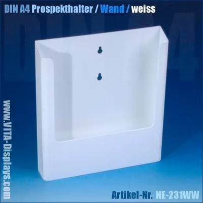 Produktbild von DIN A4 Display / Wandmontage (NE) / weiß