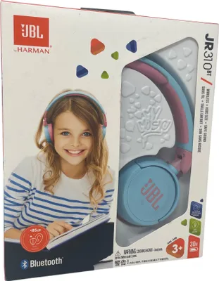 Produktbild von JBL JR310 BT Cuffie Bluetooth Wireless per Bambini Blu con USB-C e 30h Batteria