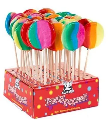 Produktbild von Holland Foodz Regenbogen Lutscher mit süßem Fruchtaromen 50g