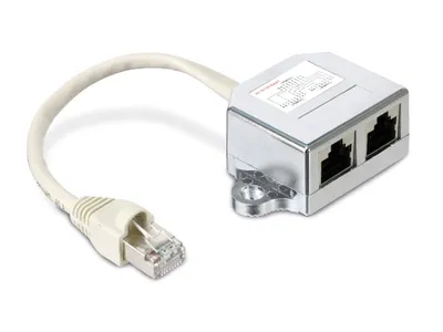Produktbild von RED4POWER Cable-Sharing-Adapter R4-N100-EE, Ethernet/Ethernet