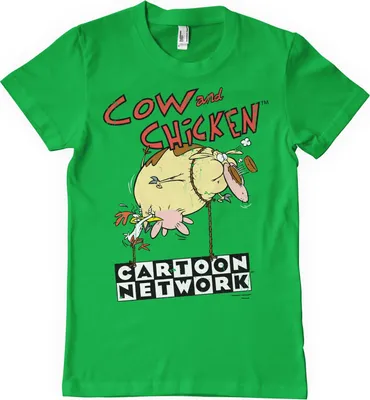 Produktbild von Cow and Chicken Balloon T-Shirt - X-Large - Green